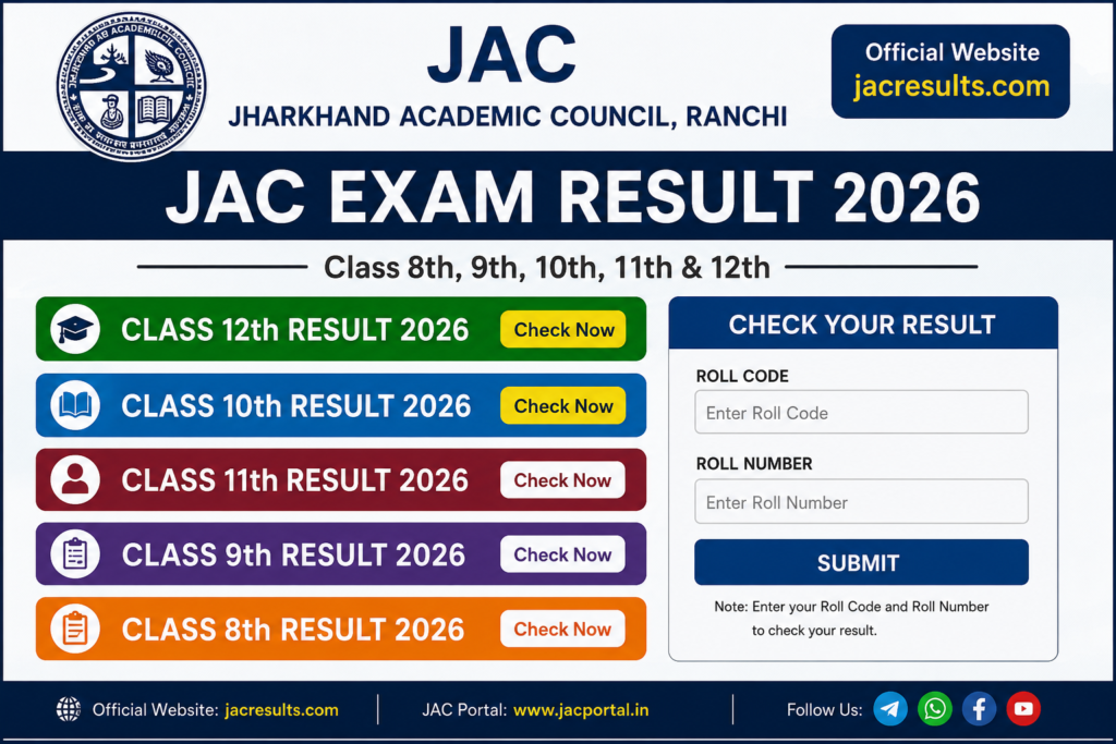 JAC Results link