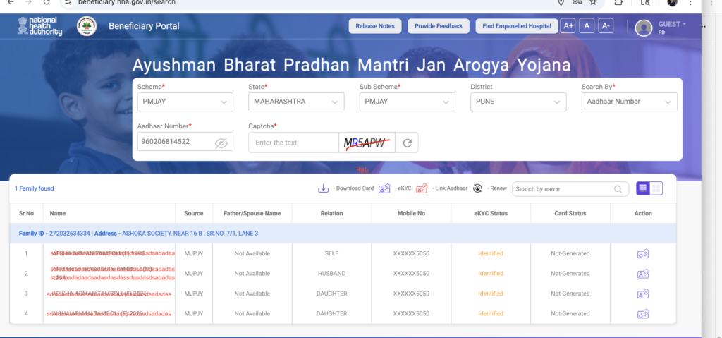 Ayushman Card Download Online