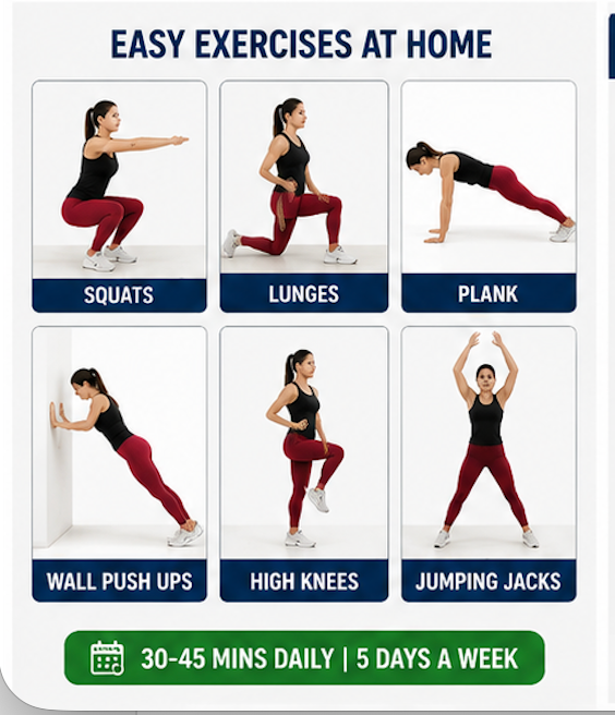 Weight loss Exercise at home