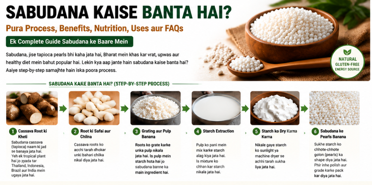 Sabudana Kaise Banta Hai