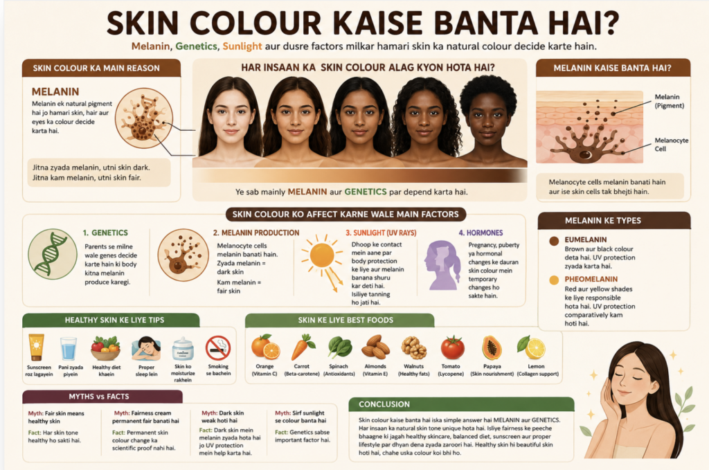 Skin Colour Kaise Banta Hai?