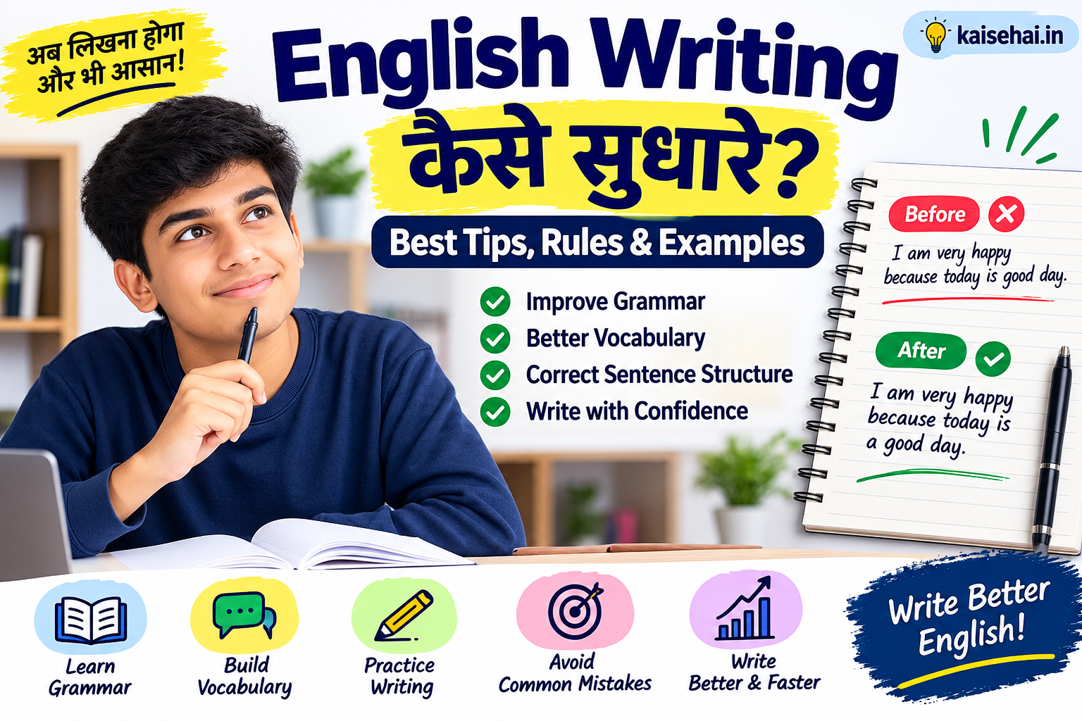 English writing kaise sudhare